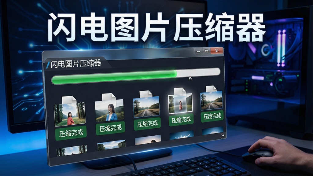 һ�Ŷ�̬��ʮ��ĵ��Բ������棬�����ק����ͼƬ�ļ���������ͼƬѹ�����������У������ڽ���������ǰ��������ͼƬ����ͼ�·���ʾ��ѹ����ɡ���ɫ��ʶ������Ϊ��ɫ�Ƽ��й�Ч������ͻ���������ơ�����ͼƬѹ�����������ֱ����������������޶���Ԫ��
