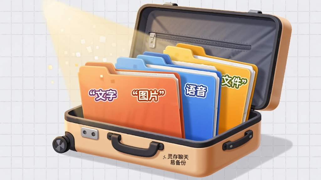 主体:一个打开的行李箱,里面整齐码放着标注为