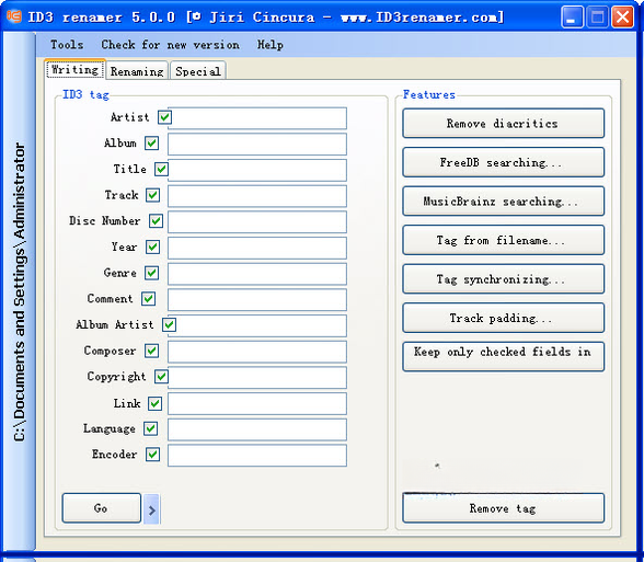 ID3 renamer{package_version_name} 音频标签批量修改工具 ID3 renamer{package_version_name} 音频标签批量修改工具
