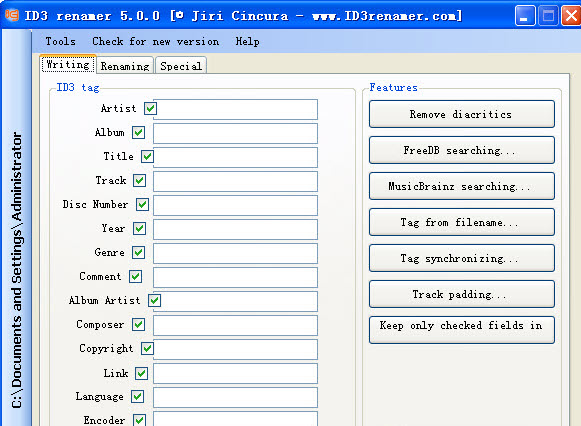 ID3 renamer{package_version_name} 音频标签批量修改工具 ID3 renamer{package_version_name} 音频标签批量修改工具