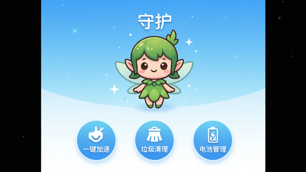 һ���ػ�С������������ͼ��������Ϊ���µ����׽��䱳������Ļ������һ����ͨС��������ͷ�����С��ػ������֣��·������š�һ�����١���������������������ع���������Բ�ι��ܰ�ť�����ּ��󷽣��Ű����룬UI���Բ��ɰ������ʸ��壬�ɾ��޶���Ԫ��