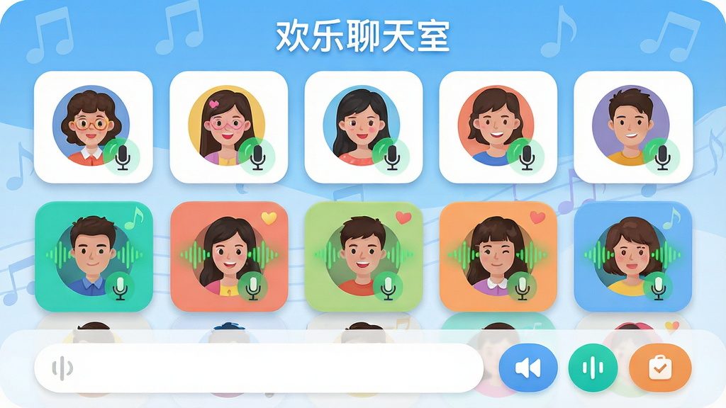 ���壺��������App��ʵʱ���������ҽ��棬�������������У����涥����ʾ�����������ҡ��������·��ж���û�ͷ�����˷�ͼ�ꡣ���֣������η���������Ϊ�����ұ��⣬�м�Ϊ������ͷ��ǽ���ײ�Ϊ�����͹��ܰ�ť���Ű棺��Ƭʽ���֣�Բ����ơ�����������ã�ɫ�ʷḻ�������ۡ�ϸ�ڣ�ͷ��������ɫ����������Ч�������е���������ͼ�������ʣ��������ɾ����޶���Ԫ�ء�