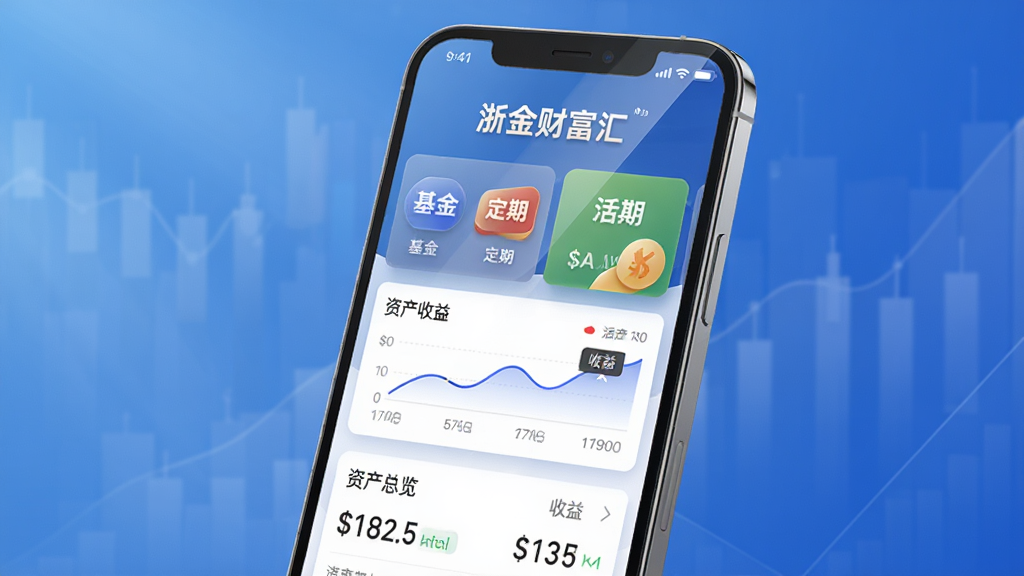 ��������Ϊ�����ֻ�չʾ�����Ƹ��㡱APP���棬��Ļ���л��𡢶��ڡ����ڵ����ƿ�Ƭ����������ͼ�����ֲ��þ��й�ͼ���ֻ���΢��б������Ϊ������ɫ�������Ű��Ϸ���ʾ�����Ƹ��㡱Ʒ���������·�Ϊ�����ʲ��������ݡ����дʵ3D��Ⱦ��ϸ�ڰ�����Ļ���⡢��Ƭ��Ӱ�����ʸ��壬�ɾ��޶���Ԫ�ء�
