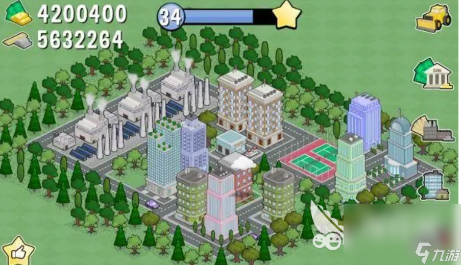 建设一个城市中文手机版(Build A City Block)建造操作 道路规划 住宅区商业区布局