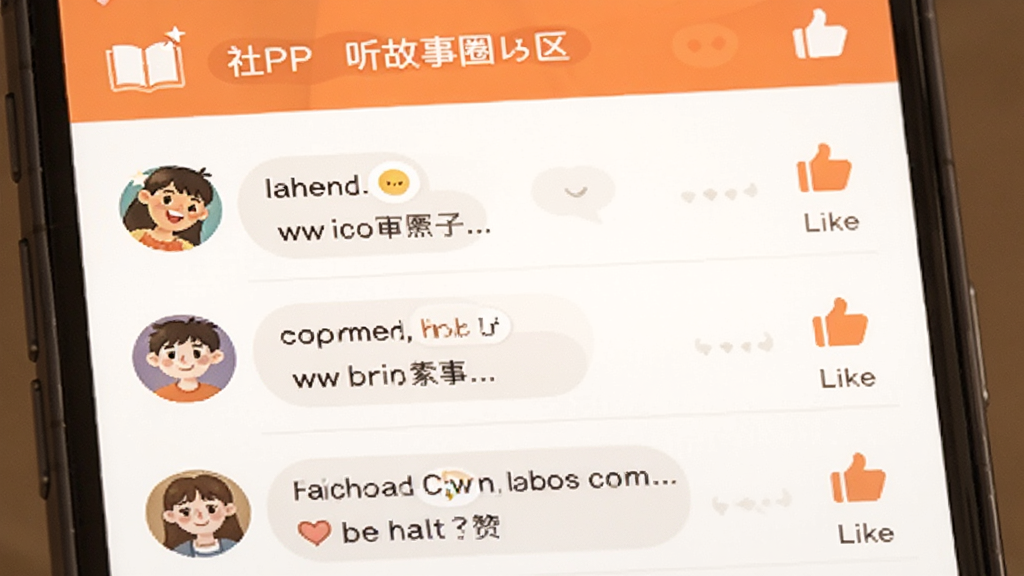 ��������Ȧapp��������ҳ�棬չʾ�û������б������ͼ�꣬�ֻ����棬ůɫ�����罻Ԫ�أ����÷�񣬻�������