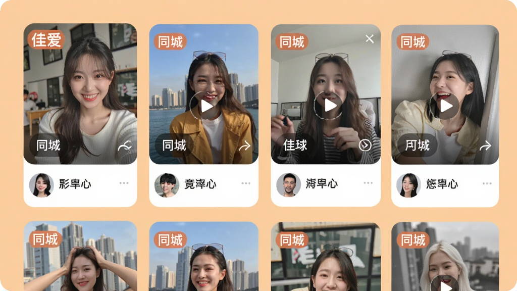 �Ѱ�Ӧ�õ�ͬ�Ƕ�̬�㳡���棬��Ļ��չʾ�����û�������ͼƬ�Ͷ���Ƶ����ͼ�����С�ͬ�ǡ���ǩ������Ϊǳ��ɫ�����沼����ˬ��ͷ����ǳ������ɼ�����������ã����ʸɾ����޶���Ԫ��