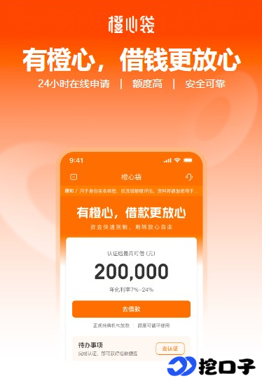 橙心袋 安卓版 界面操作