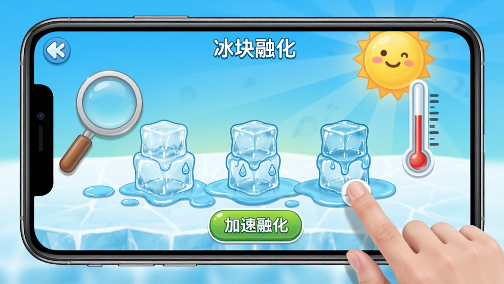 ʹ���ֻ�����ģʽ�����������ڻ���Ӧ�ã���Ļ��ʾ���������������ڻ���ˮ����Χ������ķŴ󾵺��¶ȼƵ��ߣ��û���ָ���ڵ����Ļ�ϵġ������ڻ�����ť������������ɫ�����������ʸ��壬�޶���Ԫ��