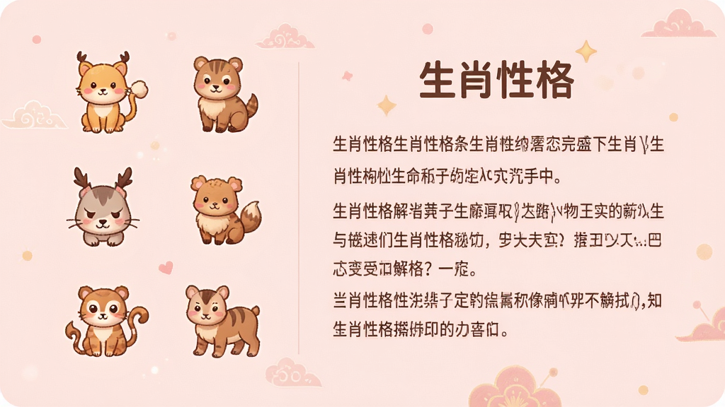 һ��չʾ��Ф�Ը���ҳ���ͼƬ���������Ϊ��Ф����ͼ�꣬�Ҳ�Ϊ��������������Ϊ����ɫ�������ܰ������ϸ�壬�ɾ��޶���Ԫ�أ�ͼƬ�����ֱ�ע����Ф�Ը�