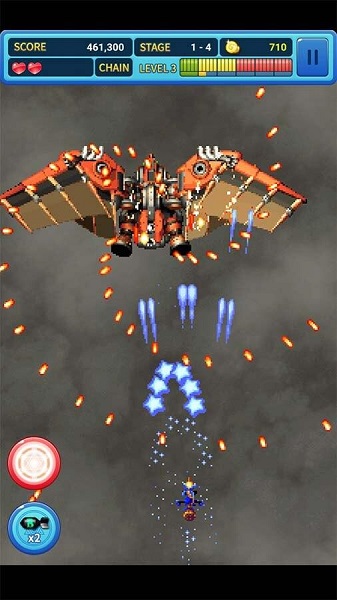 武装飞鸟2游戏安卓版下载(GUNBIRD2)街机移植手机版安装界面和游戏截图
