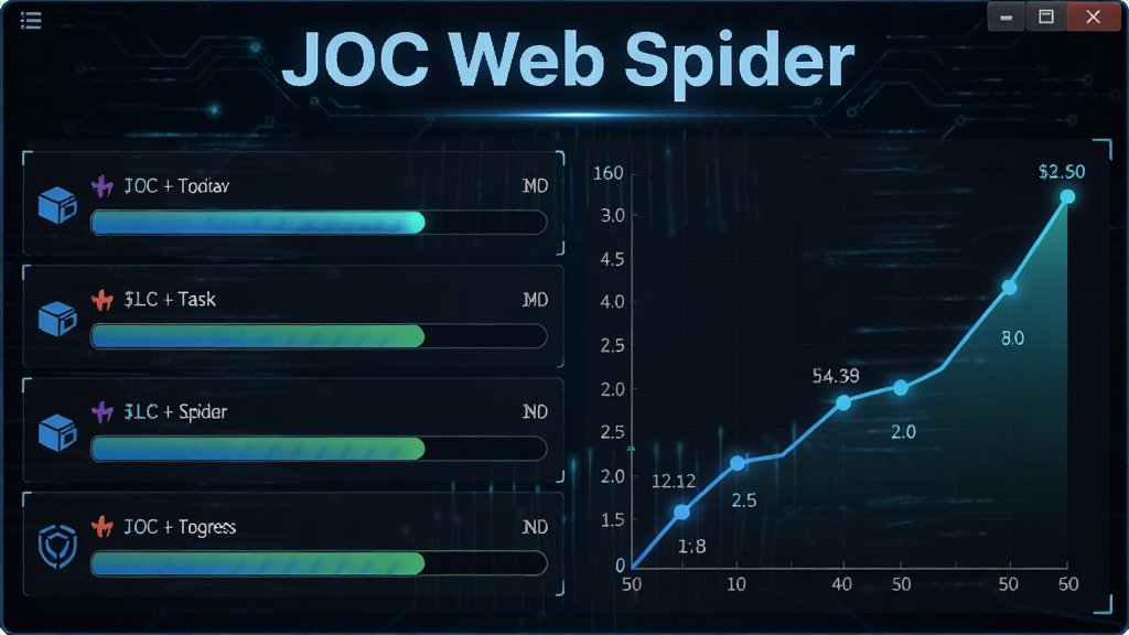 JOC Web Spider���߳������ٶ�չʾ��������ʾ�������ͬʱ���У����������ٹ���������ͼ�����������Ƽ���ǿ��������JOC Web Spider�����������������޶���Ԫ��