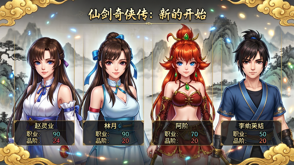 ���壺���ɽ����������µĿ�ʼ����ɫͼ�����棬չʾ������������硢��ū������ң��λ��ɫ���档���֣���ɫ�����Ժ�����У�����Ϊˮīɽ��ͼ���Ű棺ÿ����ɫ�·���עְҵ��Ʒ�ף����������н�ɫ�������Ρ���񣺾�ϸ����Ԫ�������棬ɫ�����ޡ�ϸ�ڣ���ɫ�������������ϸ�ڷḻ�������ж�̬���ӹ�Ч�����ʣ����徫ϸ��Ⱦ���ɾ��޶���Ԫ�ء�
