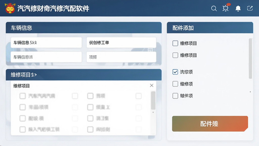 һ��չʾ���޲�������������������ά�޹����Ĳ������棬����������Ϣ��������ά����Ŀ��ѡ�б���������Ӱ�ť���������࣬��ť��Ŀ����������ִ���ɫ�ʴ������ʣ����������ɾ����޶���Ԫ�ء�