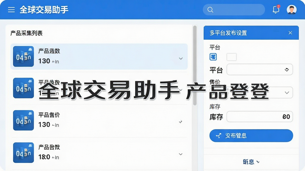 һ��չʾ��ȫ�������֡���Ʒ���ǹ��ܵĽ��棬���Ϊ��Ʒ�ɼ��б����Ҳ�Ϊ��ƽ̨����������壬֧�ֹ�ѡƽ̨����д�ۼۿ�棬����������࣬���׷�񣬻��ʸɾ������ֱ�ע��ȫ�������ֲ�Ʒ���ǡ�