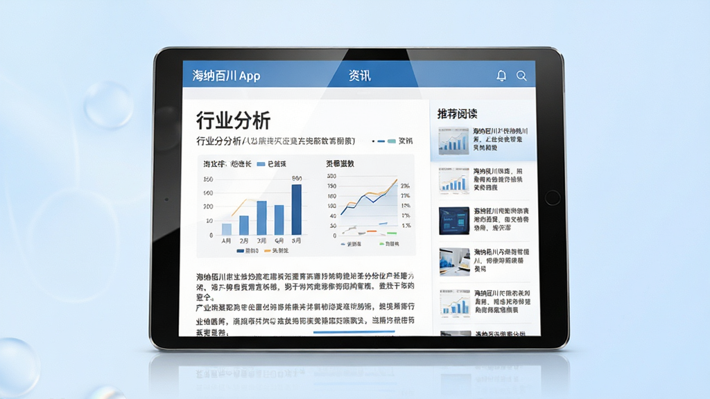 ���壺ƽ�������չʾ���ɰ۴�App�ġ���Ѷ����顣���֣�ƽ����У���Ļ��ʾһƪ��ҵ�������£�����ͼ�������ݡ��Ű棺���±�����Ŀ�����ķֶ��������Ҳ����Ƽ��Ķ��б������רҵ���񣬱���Ϊ����ɫ���䡣ϸ�ڣ�ƽ��߿�����ʸУ���Ļ������͹��ߣ�ͼ�����������ɼ������ʣ����壬�ɾ����޶���Ԫ�ء�