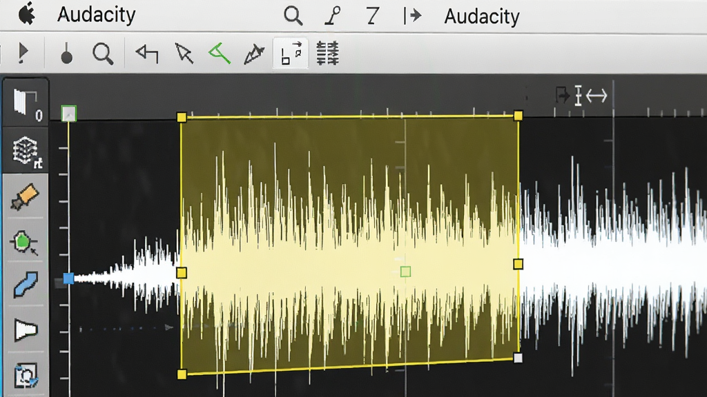 Audacity��������ʱ�Ĳ��α༭��д����ʾ��ϸ�Ĳ��ηŴ���ͼ�����л�ɫѡ����ǣ�������ͼ�������ɼ���������ɾ��������������ơ�Audacity�������ڲ˵�������������ϸ�壬�޶���Ԫ��