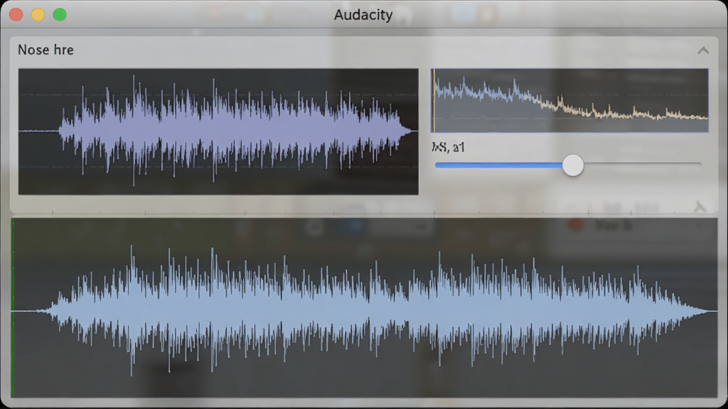 Audacity����Ч�������棬չʾ�������������뽵��ǿ�ȵ��ڻ��飬����Ϊ��͸����Ч�������ڣ�����ǰ��Ϊ�ɾ����������Σ�������ֱ�ۣ������������ơ�Audacity�����ֱ�ʶ�������������޶���Ԫ��