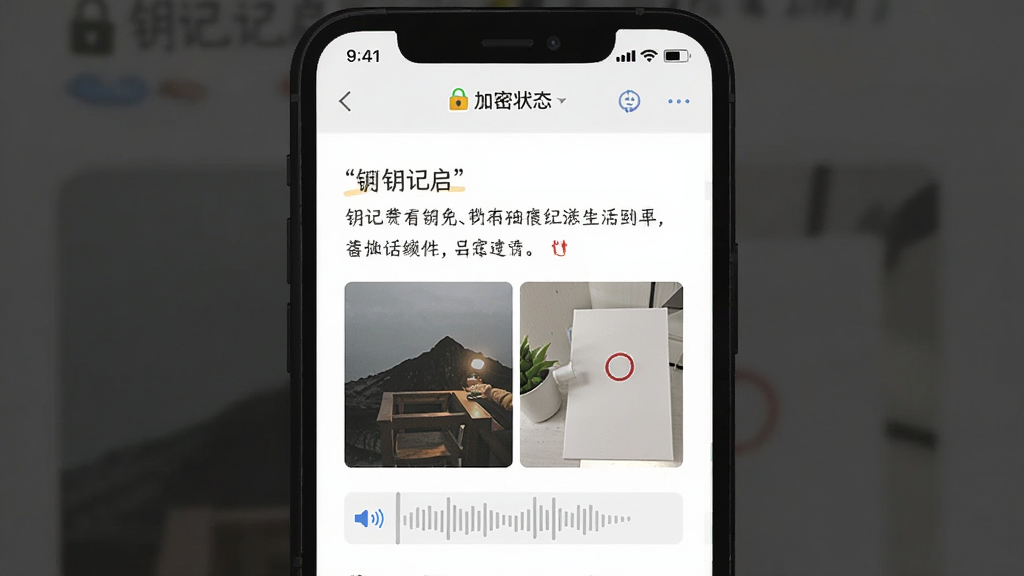 ��������Ϊ��Կ������Ӧ���ڱʼǱ༭���棬��Ļ��չʾ�Ű������֡�ͼƬ���������Ķ�ý��ʼ������������м���״̬��ʶ�����ֲ������»������ֻ������ͼ��ʽ�����Ϊ��ƽ����ƣ�ϸ��ͻ����ͬý��Ԫ�ص����У������������ɾ��޶���Ԫ�ء�
