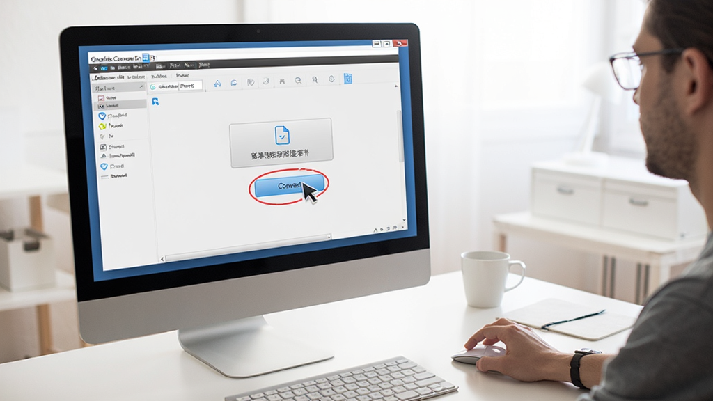 ������Ļǰ�û�����ʹ��Graphics Converter Pro��������Ļ��ʾ���������棬�û��ֳ������ת����ť���������࣬��������������������Ȼ��չ�����������ԣ����ʸ��壬�޶���Ԫ��