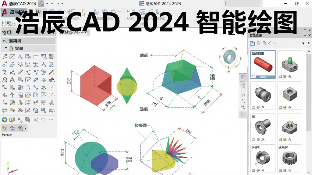 ��������Ϊ���Ƴ�CAD 2024�������������ֲ��Ŵ�ͼ�����������ʾ���û�ͼ���������м�����˶����ͬ��ɫ�ļ���ͼ�������߱�ע���Ҳ�Ϊ����ͼ����壬���������׼������ͼ�������������ϸ������������ɾ��޶���Ԫ�أ�ͼƬ�Ϸ�������͸����ɫ���֡��Ƴ�CAD 2024 ���ܻ�ͼ��