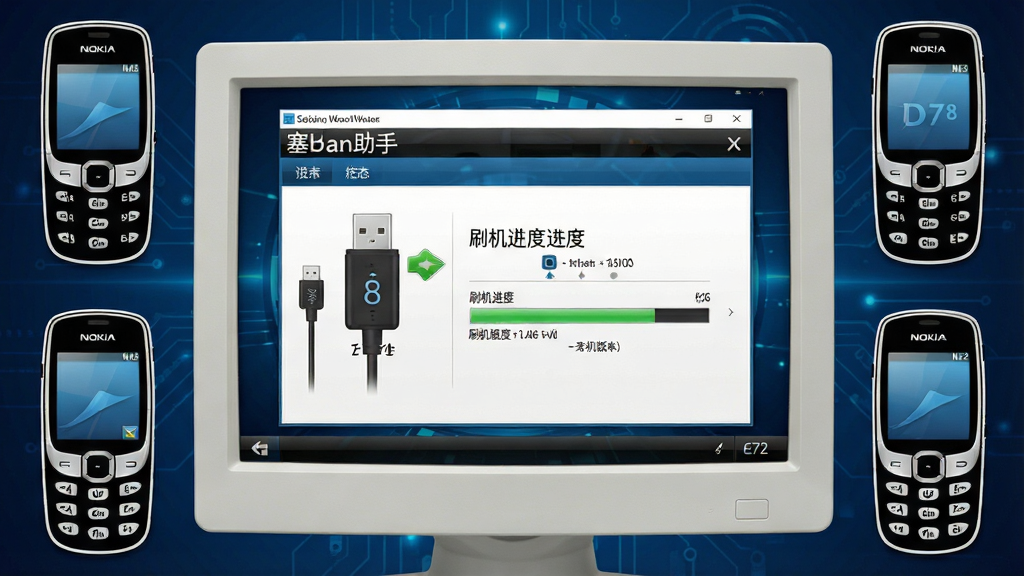 一张高清产品渲染图,主体是运行在电脑屏幕上的
