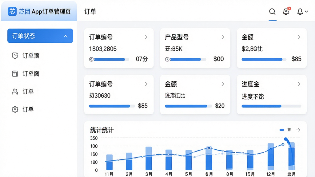 ���壺о��App��������ҳ�棬չʾ�����б��ͽ����������֣����Ϊ����״̬���������Ҳ�Ϊ�������鿨Ƭ���ײ���ͳ��ͼ�����Ű棺���ݿ��ӻ���ͼ�Ľ�ϡ���񣺼������������ɫ��ϸ�ڣ�������Ƭ����ʾ