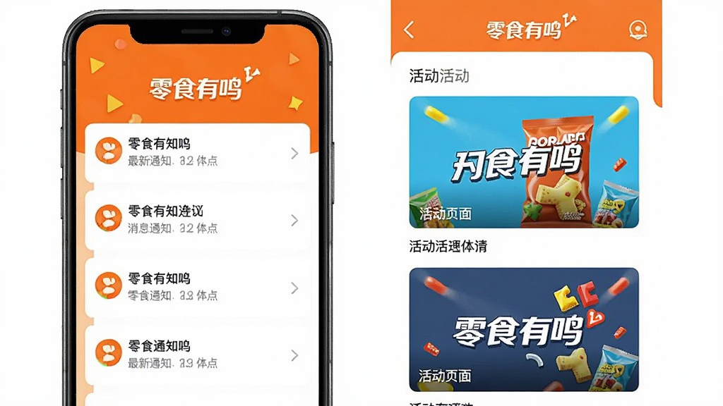 ��ʳ����APP��Ϣ֪ͨ��ҳ�棬��ʾ����֪ͨ�б��������ͼ����������ã�����Ʒ�Ƴ�ɫ��׺�����ֹ�����ͻ������ʳ��������ʶ��������������������Ϣ���š�
