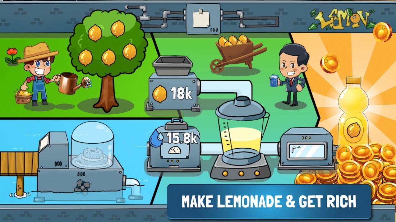 空闲柠檬水大亨帝国游戏手机版(Idle Lemonade Tycoon) 空闲柠檬水大亨帝国游戏手机版(Idle Lemonade Tycoon)