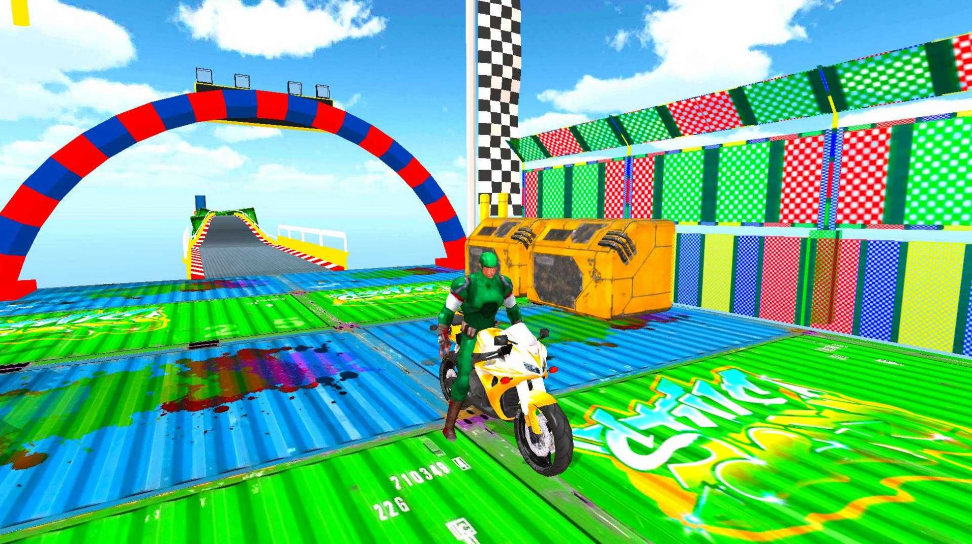 �����µ�Ħ�г��ؼ�3D��Ϸ��׿�棨SuperHero Bike��