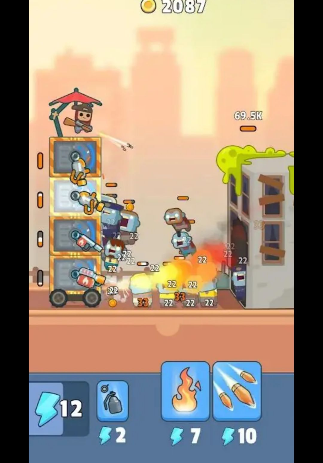 尸潮战车PlayStrom Hero Tower1.16.3 末日生存射击
