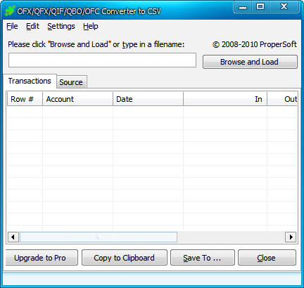 OFX2CSV��������ת����1.0.0 �����ʽת������