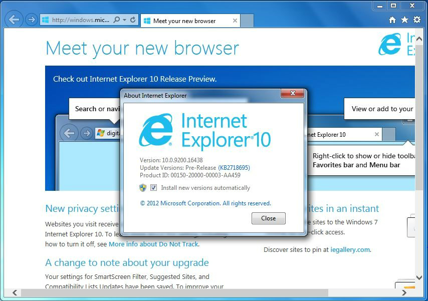 Internet Explorer 10ϵͳҪ������ͼ