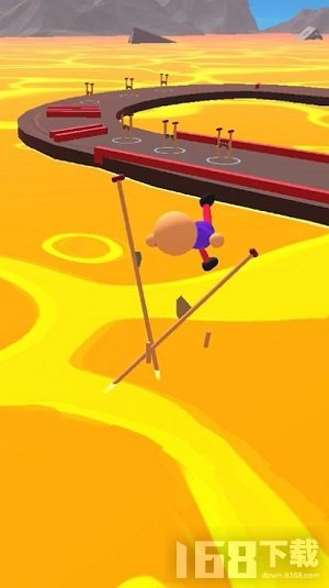 踩高跷模拟器游戏安卓手机版(Stilt Fella)游戏设置 关卡界面截图
