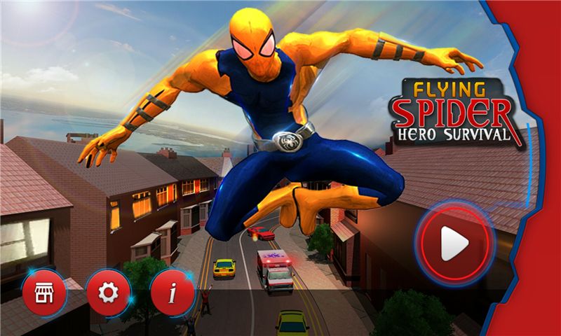 ����Ӣ��֩������Ϸ���ĺ��������أ�Flying Spider Hero Survival��