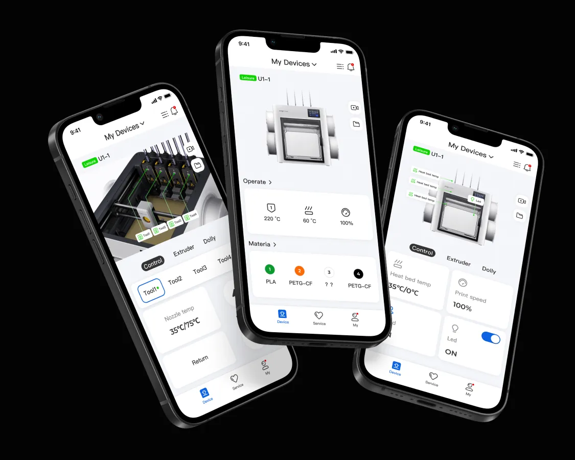 Snapmaker 安卓版 操作界面截图