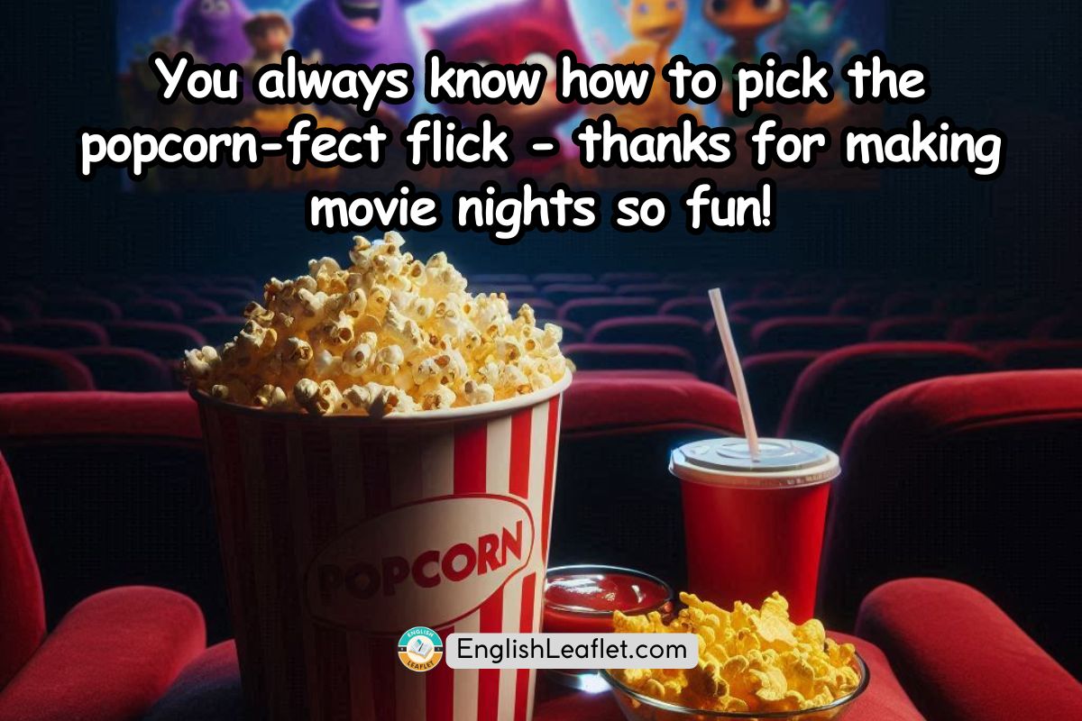 Popcorn movie watching english speaking tips