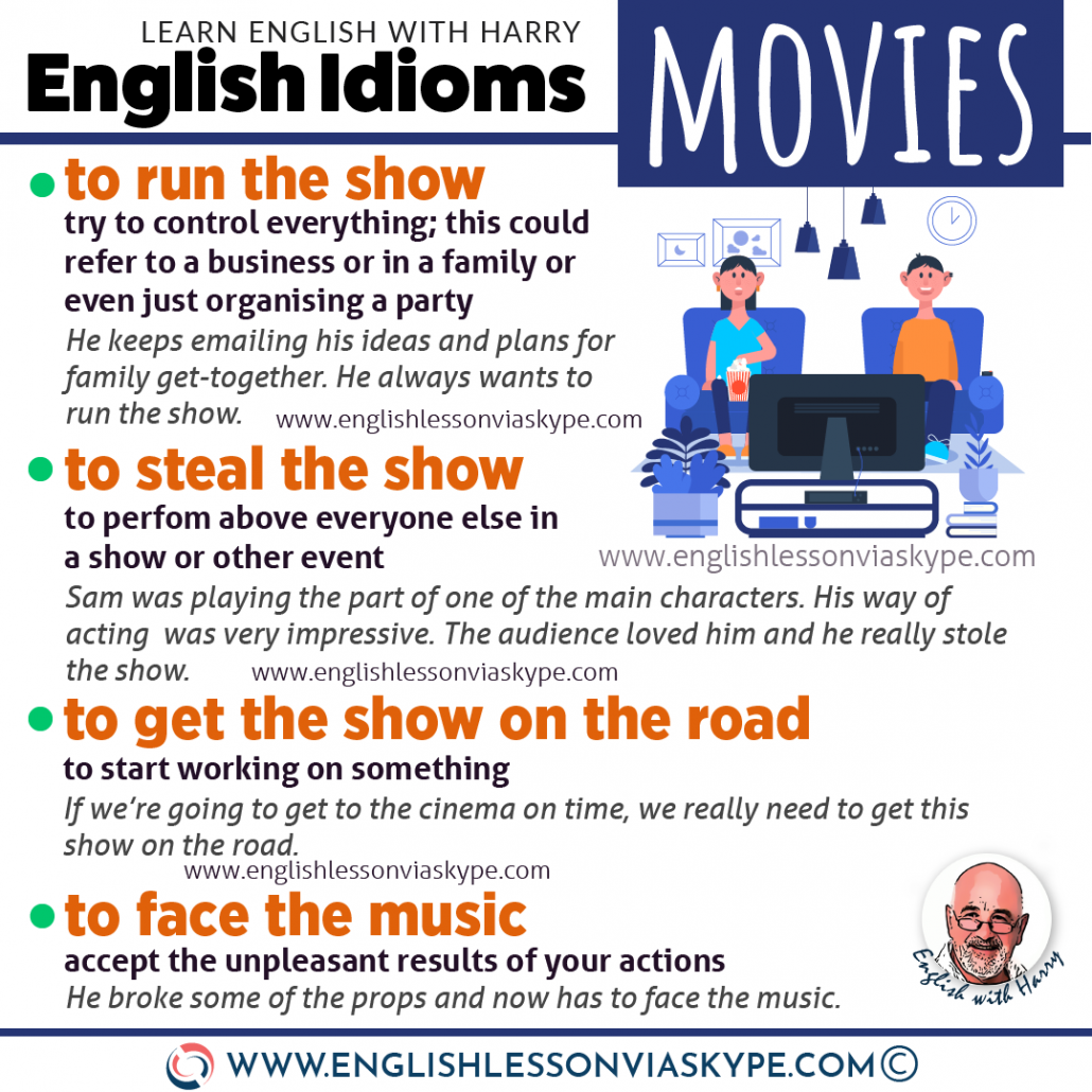 Popcorn movie english phrases slang learning