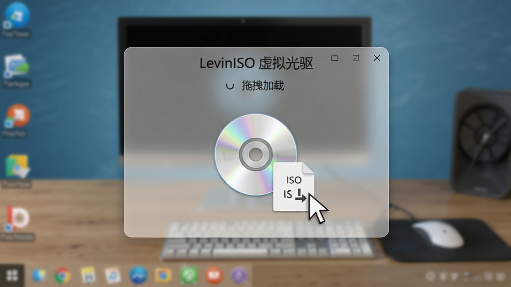 ���壺LevinISO �����������������С������ʾһ������ͼ�ꣻ���֣�ͼƬ������������͸��������Ϊ�������棻�Ű棺����������ʾ��LevinISO ��������������͡���ק���ء���ʾ�����������UI����͸��ë����Ч����ϸ�ڣ����ָ����קһ��ISO�ļ����������ϣ����ʣ��������ȣ���Ӱ��Ȼ���ɾ��޶���Ԫ�ء�