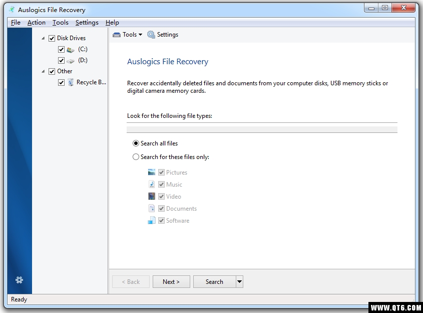 Auslogics File Recovery�ļ��ָ�����9.13.0.1 ��ɾ�ļ�һ���һ�