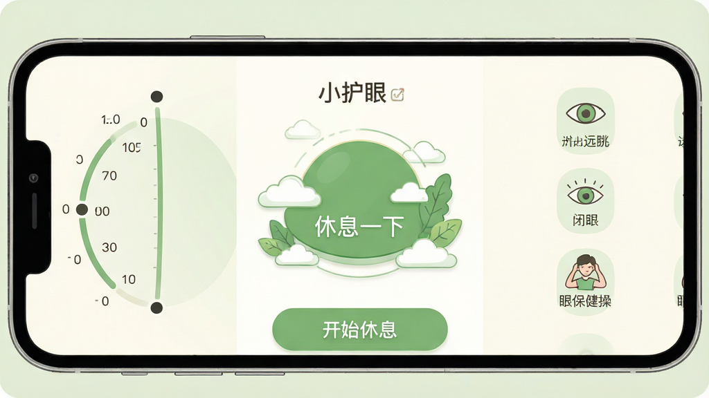 ���壺�ֻ���Ļ��ʾ��С���ۡ�����Ϣ�ƻ����ý��棬���Ϊ���϶���Բ��ʱ���ᣬ�Ҳ�Ϊ��Ϣ��ʽѡ��ͼ�꣨Զ�������ۡ��۱����٣�����Ļ������һ��������ɫ��Ϣ��ť�����֣��ֻ����У��������ҷ��������ʱ���ᣬ�Ҳ๦��ͼ�꣬�ײ�Ϊ����ʼ��Ϣ����ť���Ű棺��������ף�ͼ�����Է��ɫ����͡��������ϵ�廭�磬����ɫ���װ�ɫ������ϸ�ڣ���Ϣ��ť��д����Ϣһ�¡�����Χ���ƶ����Ҷװ�Ρ����ʣ�ϸ��ʸ���磬�ɾ��޶���Ԫ�ء�