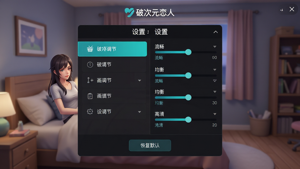 ���壺���ƴ�Ԫ���ˡ�Ӧ�����н��棬��ʾ���ò˵�չ��������Ϊ��ɫ�����ҳ����С����֣��������λ����Ļ���룬���Ϊ�����б����Ҳ�Ϊ������ڡ��Ű棺������ʾ���ƴ�Ԫ���ˡ�LOGO���ײ��С��ָ�Ĭ�ϡ���ť����񣺼���ִ�����ɫ���⣬����ѡ��Ϊ����ɫ��ϸ�ڣ����ʵ��ڻ�����С������������⡱�����塱��ǩ����ɫ���������ñ仯�����ʣ����壬UI�������ɾ��޶���Ԫ�ء�