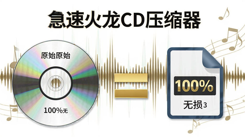 ��������Ϊ�����ٻ���CDѹ����������ѹ���Ա�ʾ��ͼ�����ΪԭʼCD���̣��Ҳ�Ϊѹ������ļ�ͼ�꣬����֮���ý�ɫ�Ⱥ����ӣ��������������������������ֶԳƣ��Ű���������������죬ϸ��ͻ����100%�������������ʸ���ɾ�