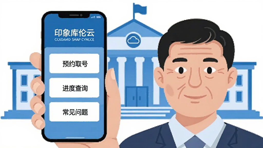 һ����ƽ���廭��ǰ����һλ�����������ֻ����ֻ���Ļ����ʾ��ӡ������ơ��ġ�������������棬������ԤԼȡ�š��������Ȳ�ѯ�������������⡱��ѡ������Ǽ���������¥����������ɫ��Ϊ��ɫ�Ͱ�ɫ�������������ɾ��޶���Ԫ��