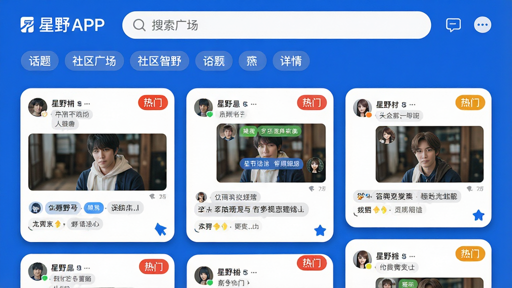 ���壺��ҰAPP�������㳡���棬�������������ͻ����ǩ���·����ٲ�������Ϣ��Ƭ����Ƭ����ʾ�û����ɫ�ĶԻ���ͼ�����֣���Ϣ��Ƭ��С��һ���������£������Ƭ�ɽ������顣�Ű棺��ƬԲ�ǣ�������Ӱ�����Ͻ��С����š���ʶ����񣺼���ִ���������ɫ�������Բ�ɫ��ǩ��ϸ�ڣ���ƬͼƬ����������ժҪ���������ʸ��壬�ɾ����޶���Ԫ�ء�