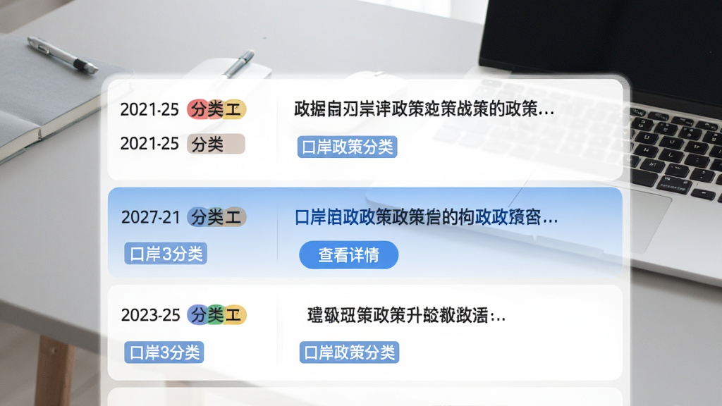 �ڰ��Ƽ�App��������Ѷҳ�棬���б���ʽչʾ�������߱��⣬ÿ���������������������ǩ������һ����������ʾ���·���