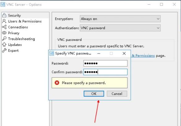 VNC Server 安卓版 密码设置