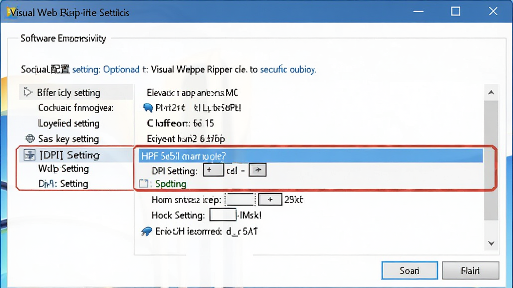 Visual Web Ripper���л�������ʾ��ͼ������չʾWindowsϵͳ���ý���������������ѡ���������ʾ��DPI����ѡ����Ϊ�����Ľ�ѧ��ͼ��񣬻��ʸɾ�