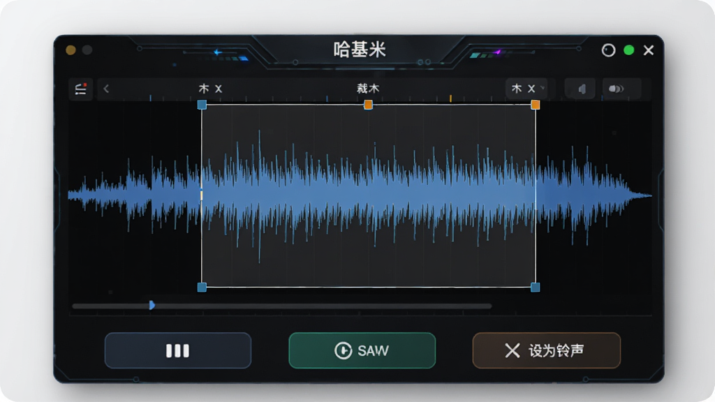 ��������Ƶ�༭���ܽ��棬����ͼ����ʾ�ü�ѡ�����·��в��š����桢��Ϊ������ť��������ɫ���⣬�Ƽ��У�����ϸ�ڣ��ɾ�����