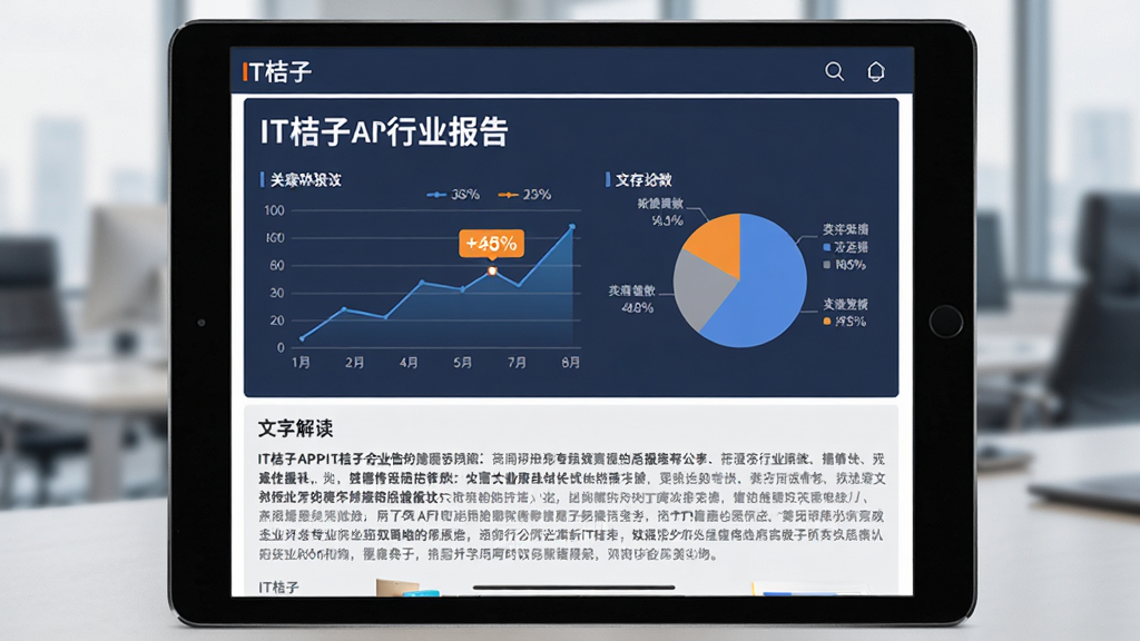 ���壺IT����APP�ı����Ķ����棬��Ļ��չʾһ��ͼ�Ĳ�ï����ҵ���档���֣�ƽ����Ժ�������Ļ����ʾ����ͼ����ͼ�����ַ������Ű棺����ҳ���Ϊ��������������Ϊͼ����������Ϊ���ֽ�������רҵ�������������ɫ����ͼ��������ϸ�ڣ���Ļ���С�IT���ӡ��������������͹ؼ����ݸ�����ʾ�����ʣ����壬�ɾ����޶���Ԫ�ء�