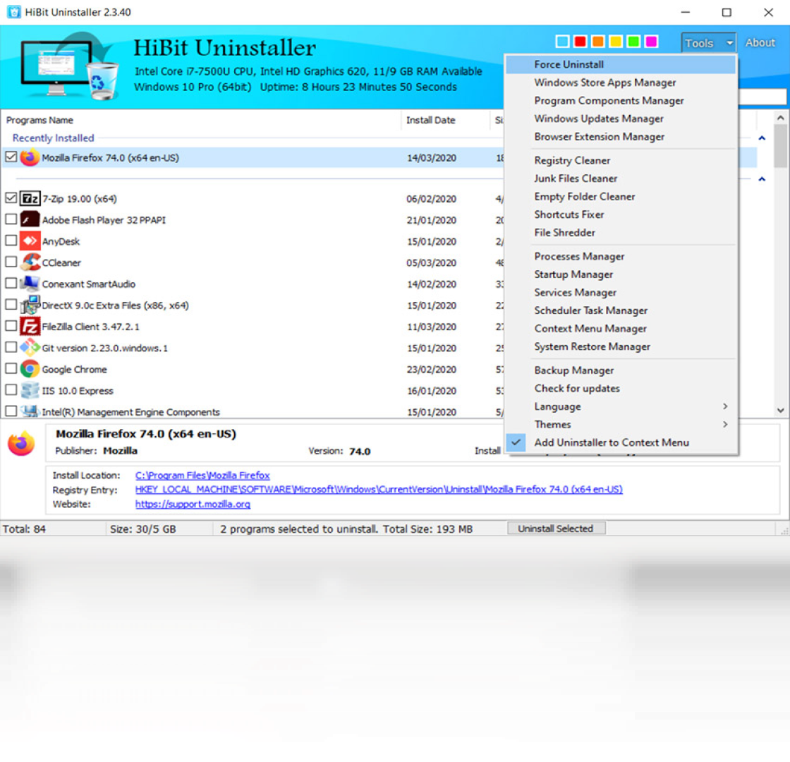 HiBit Uninstaller3.2.20 ϵͳж�ع���